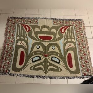 Tapestry throw blanket